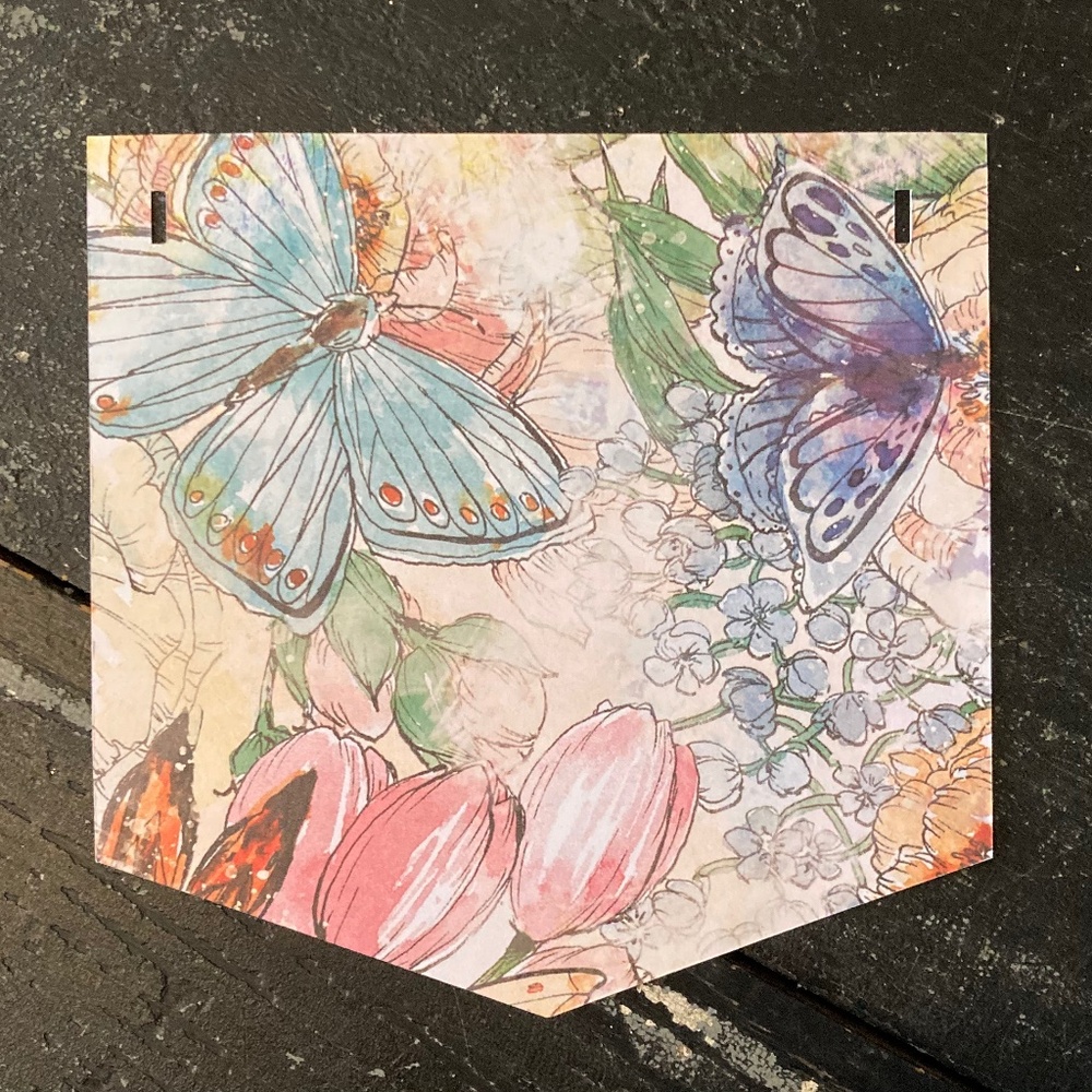 Party Decorations, Bunting, Banner, Butterfly Decor, Shower Decor